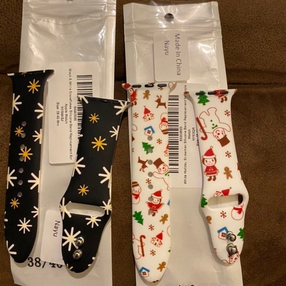 Two Silicone iWatch bands or Apple Watch - Picture 1 of 3